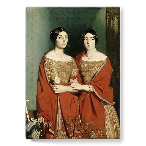 Mesdemoiselles Chassériau dit les deux soeurs (toiles sur châssis)