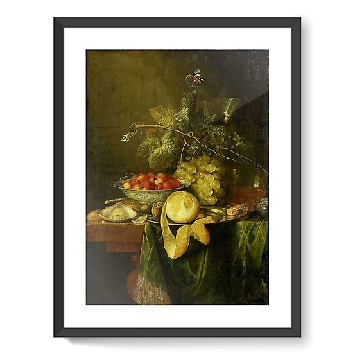 Nature morte au citron pelé (affiches d'art encadrées)