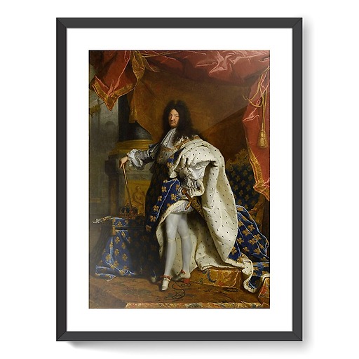 Louis XIV, King of France, full-length portrait in royal costume (framed art prints)