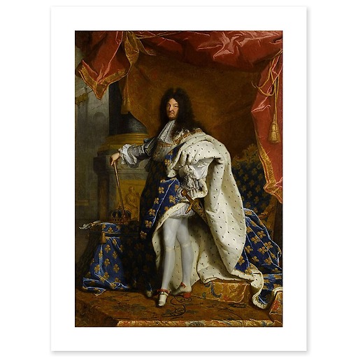 Louis XIV, roi de France, portrait en pied en costume royal (toiles sans cadre)