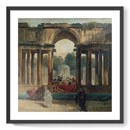 Dance and concert in a park (framed art prints)