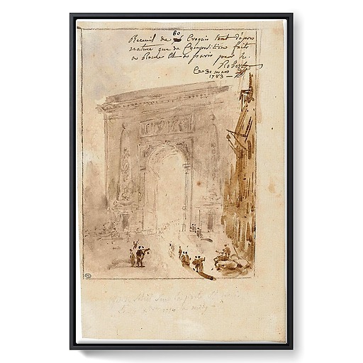 Sunshine effect on the Saint-Denis door (framed canvas)