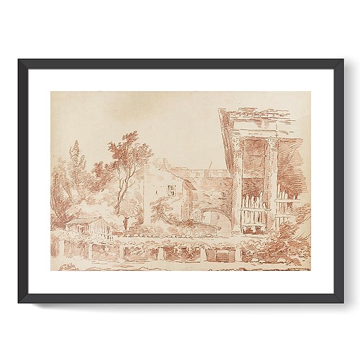 Leaned building (framed art prints)