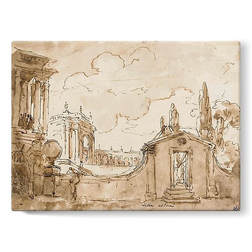 View of Villa Albani (stretched canvas)