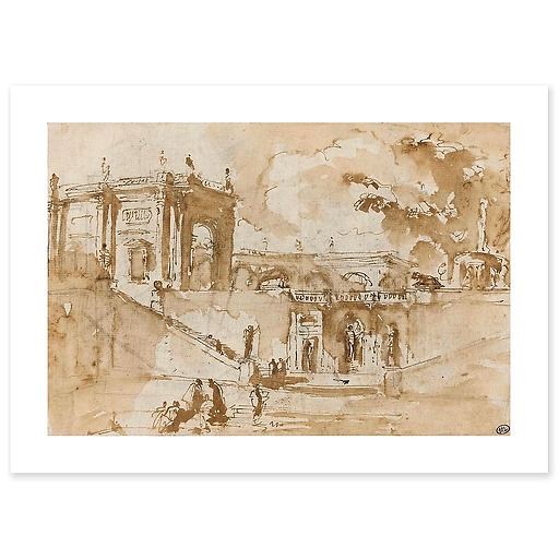 View of Villa Albani (art prints)