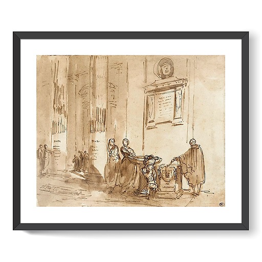 Inside a church (framed art prints)