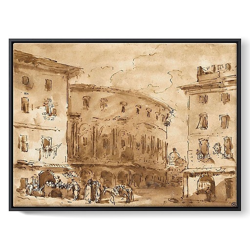 Théatre de Marcellus, vu de la piazza Montanara (toiles encadrées)