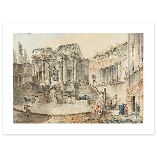 Monumental fountain (art prints)