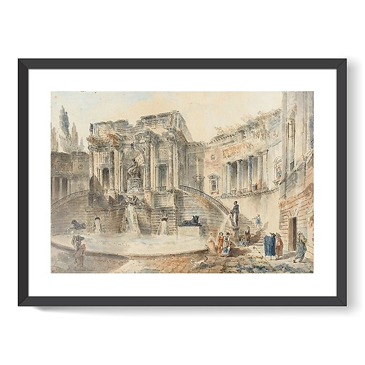 Monumental fountain (framed art prints)