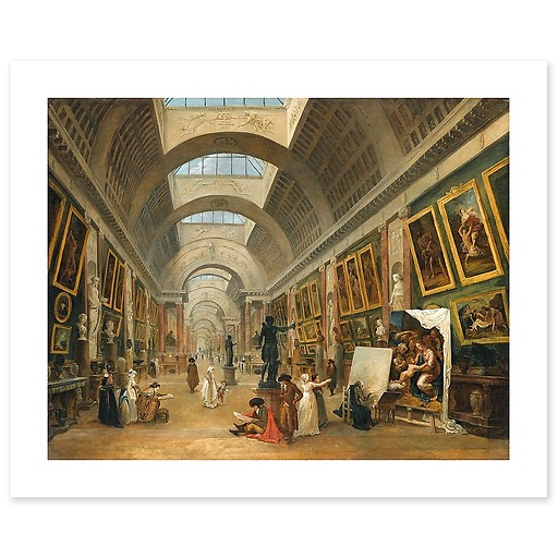 Projet d'aménagement de la Grande Galerie du Louvre en 1796 (affiches d'art)