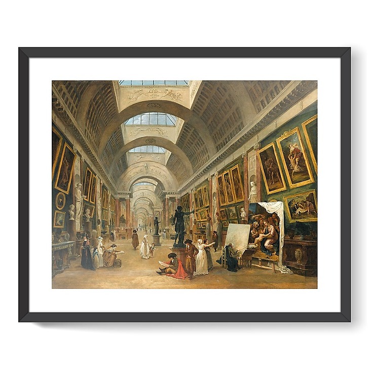 Development project for the Grande Galerie du Louvre in 1796 (framed art prints)