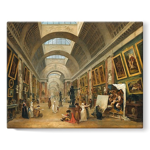 Projet d'aménagement de la Grande Galerie du Louvre en 1796 (toiles sur châssis)