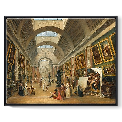 Development project for the Grande Galerie du Louvre in 1796 (framed canvas)