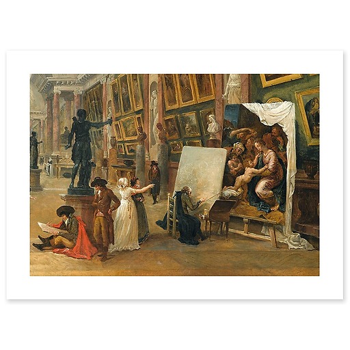 Projet d'aménagement de la Grande Galerie du Louvre en 1796 (affiches d'art)