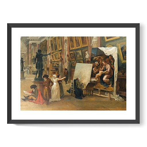 Development project for the Grande Galerie du Louvre in 1796 (framed art prints)