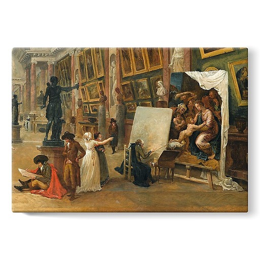 Development project for the Grande Galerie du Louvre in 1796 (stretched canvas)