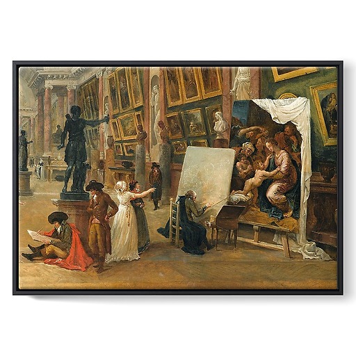 Projet d'aménagement de la Grande Galerie du Louvre en 1796 (toiles encadrées)