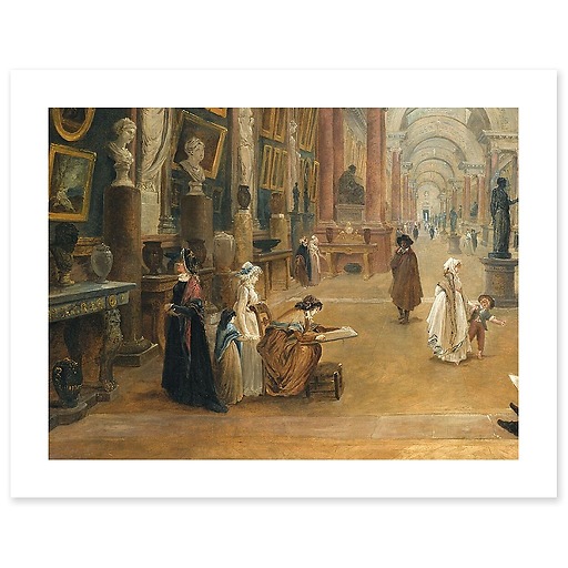 Development project for the Grande Galerie du Louvre in 1796 (art prints)