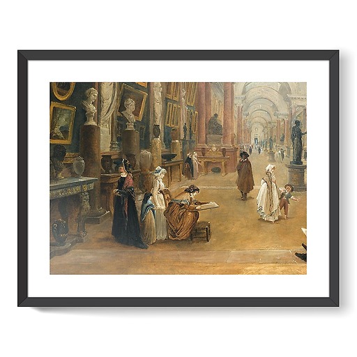 Development project for the Grande Galerie du Louvre in 1796 (framed art prints)