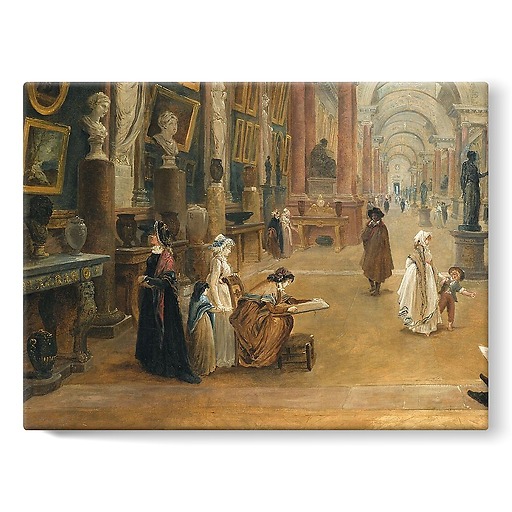 Projet d'aménagement de la Grande Galerie du Louvre en 1796 (toiles sur châssis)