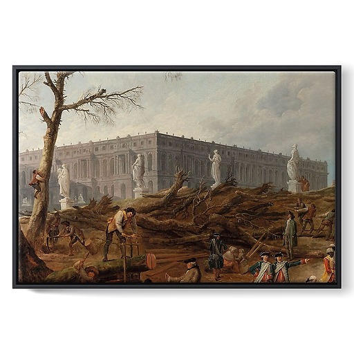 View of the Bosquet des "Bains d'Apollon" (framed canvas)