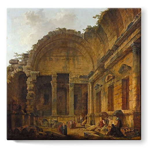 Intérieur du temple de Diane (toiles sur châssis)