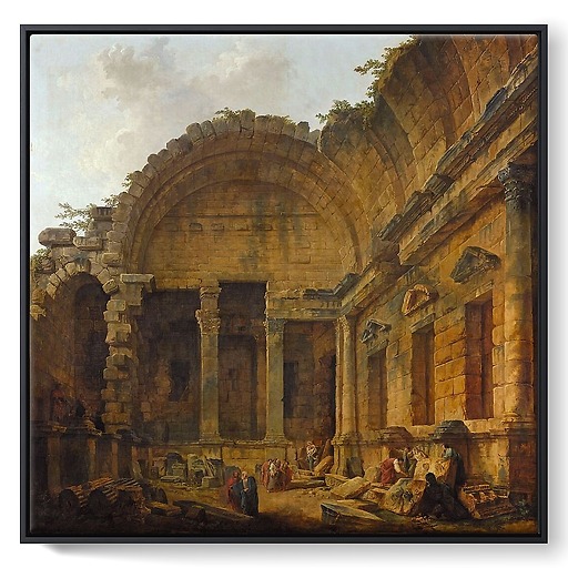 Intérieur du temple de Diane (toiles encadrées)