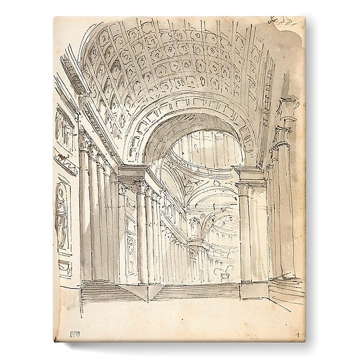 Architectural capriccio (stretched canvas)