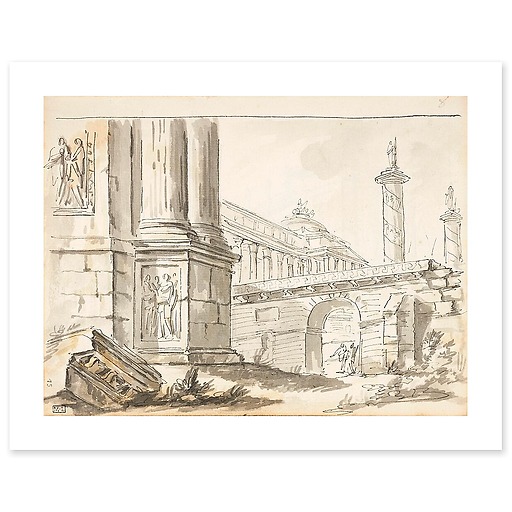 Animated architectural capriccio (art prints)