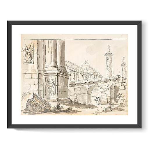 Animated architectural capriccio (framed art prints)