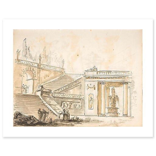 Staircase of a villa (art prints)