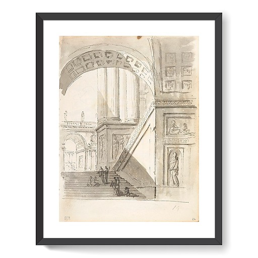 Animated architectural capriccio (framed art prints)