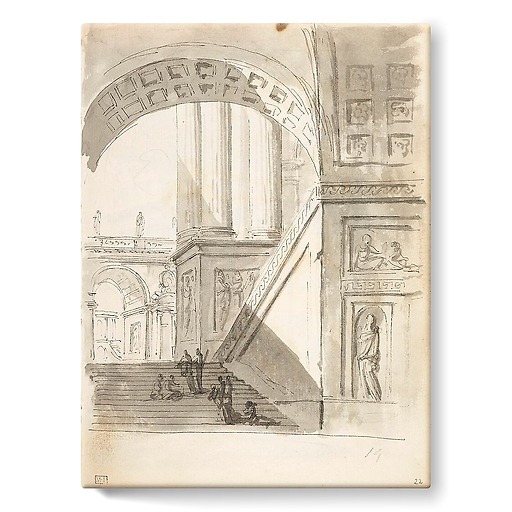 Animated architectural capriccio (stretched canvas)