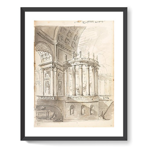 Animated architectural capriccio (framed art prints)