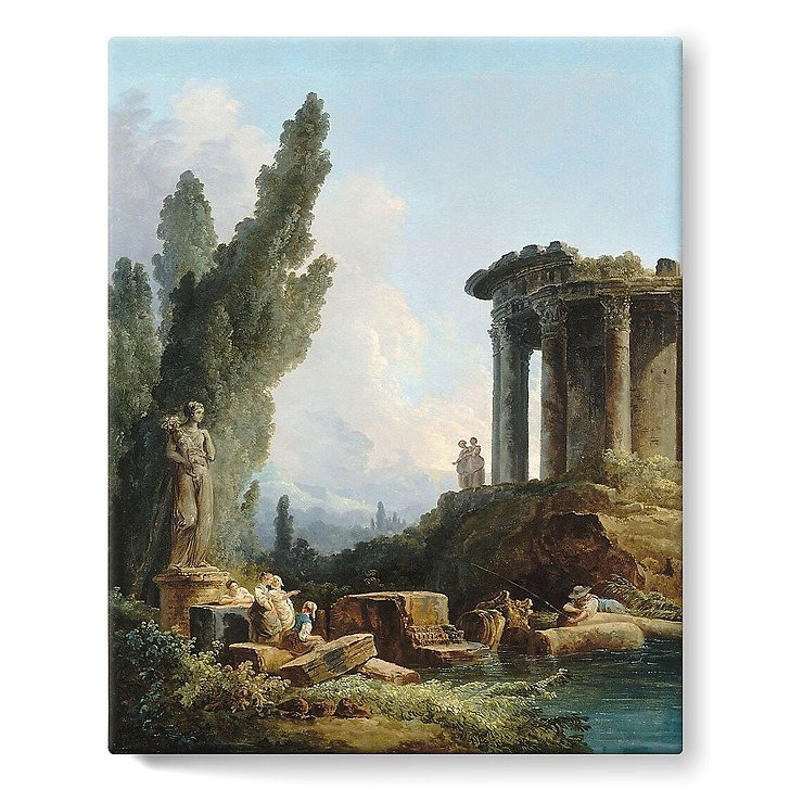 Ancient ruins (stretched canvas) · Louvre Shop