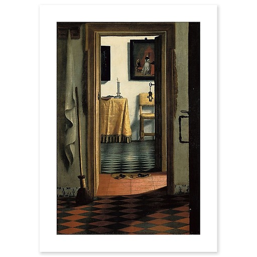 Dutch interior ('Les Pantoufles') (canvas without frame)