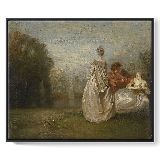 Les deux Cousines (framed canvas)