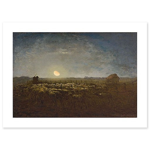 Le parc à moutons, clair de lune (art prints)