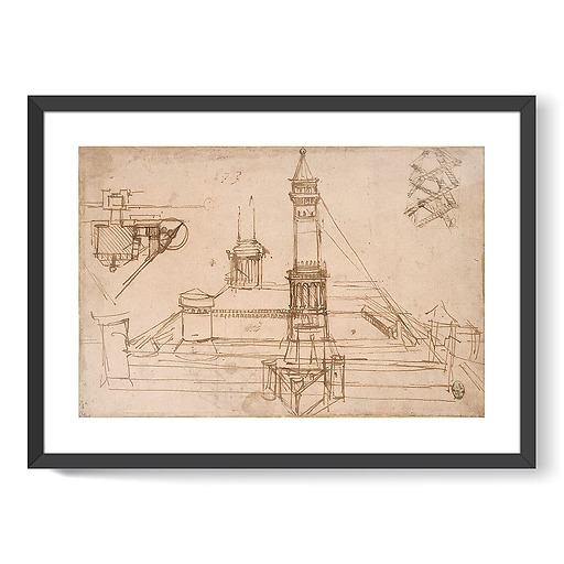 Étude de fortifications (framed art prints)