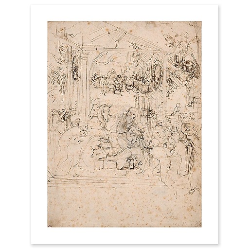 Étude de composition pour l'Adoration des Mages (art prints)