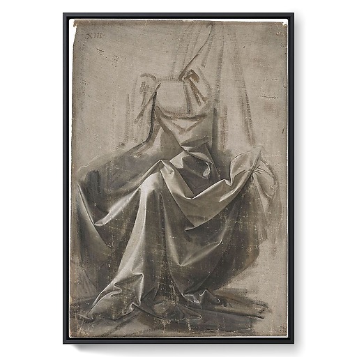 Draperie Jabach XIII. Figure assise (toiles encadrées)