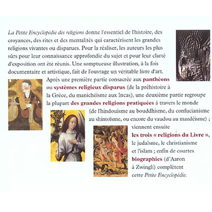 La Petite Encyclopédie des religions