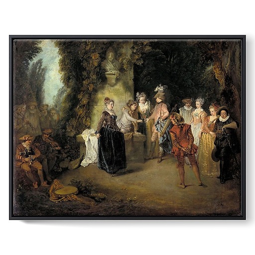 L’Amour au théâtre français (framed canvas)