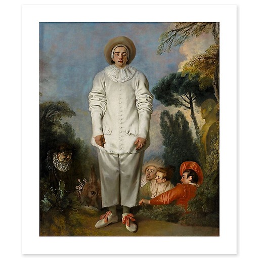 Pierrot, dit autrefois le Gilles (canvas without frame)