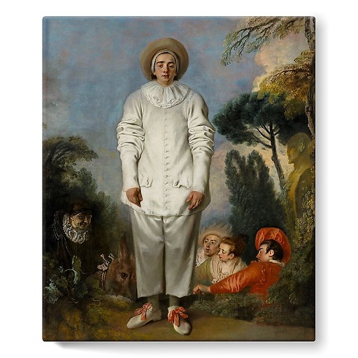 Pierrot, dit autrefois le Gilles (stretched canvas)