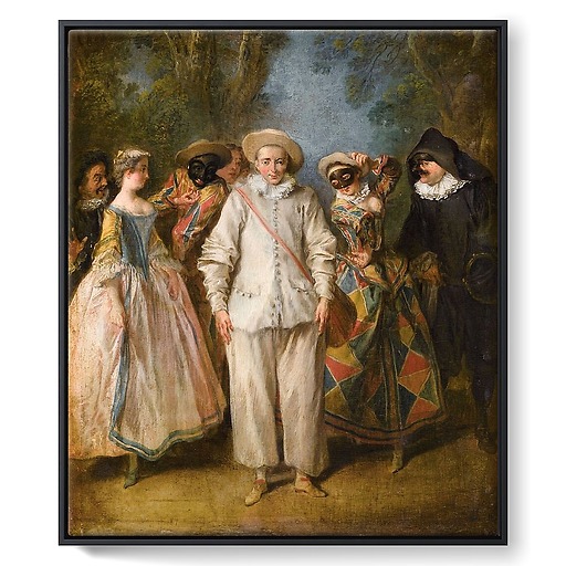 Les Acteurs de la Comédie-Italienne (framed canvas)