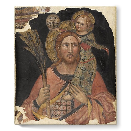 Saint Christophe et l'Enfant Jésus (stretched canvas)