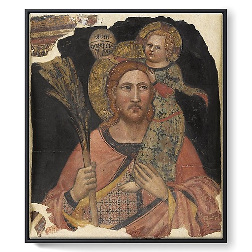 Saint Christophe et l'Enfant Jésus (framed canvas)