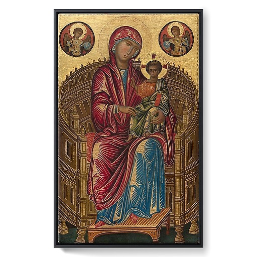 La Vierge et l'Enfant en trône avec deux anges, dite Madone Mellon (framed canvas)