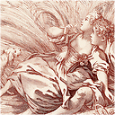 Berger et bergère assis - Péquégnot d'après François Boucher